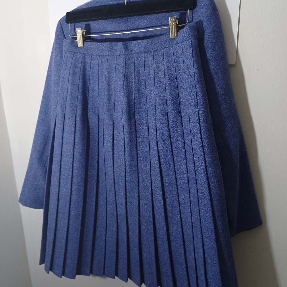 The Edinburgh Woolen Mill Womens Vintage Pleated Suit 1970's Size 16W